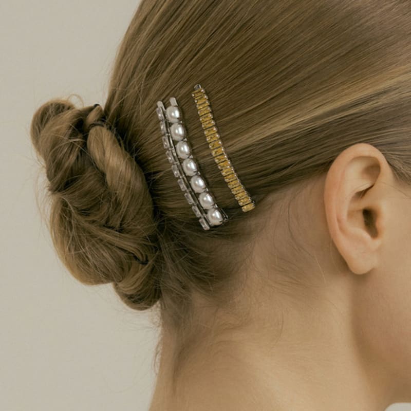 MATIAS Lilt Hair pin (Lemon/White) White